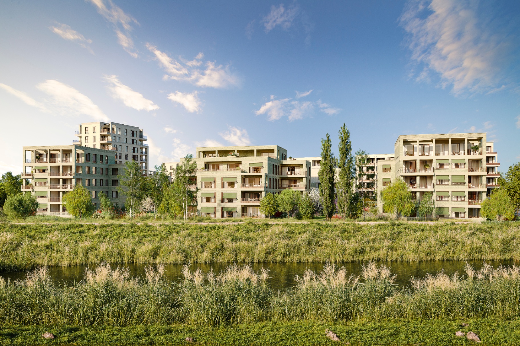 Residentie Nieuwedijk — zicht op de gevels