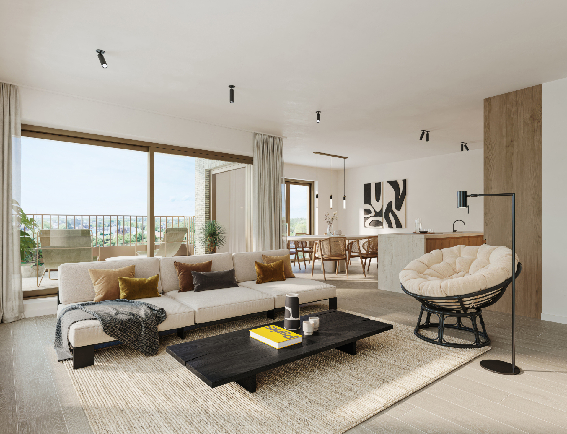 Residentie Nieuwedijk — leefruimte met terras